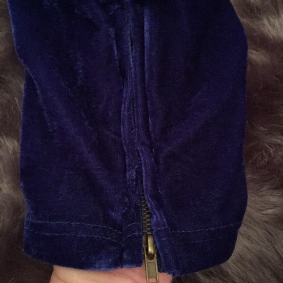 Bright Blue Crushed Velvet Lounge Pants 💙 90’s - Picture 4 of 4